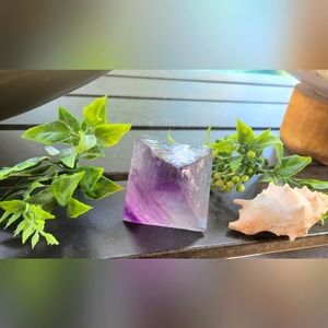 Rainbow flourite raw